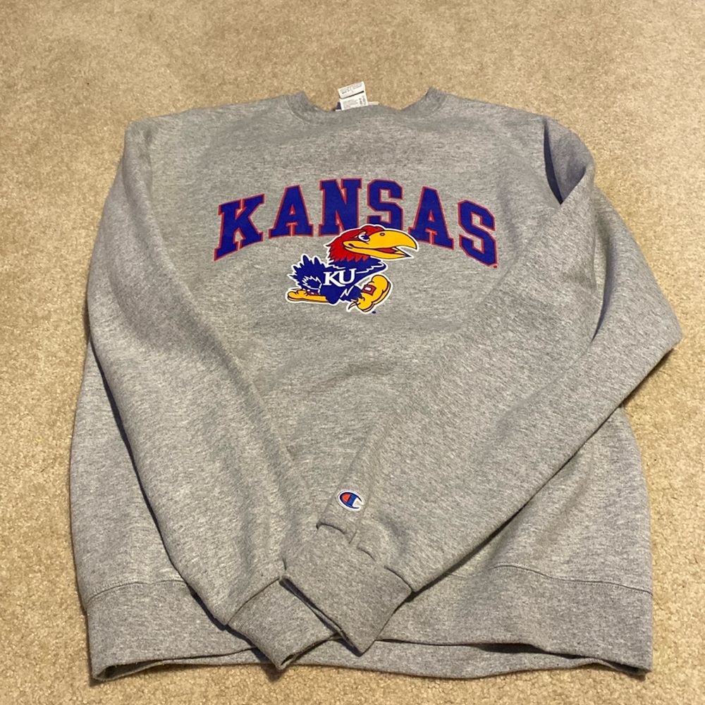 Men’s Large Kansas Jayhawks Crewneck Sweatshirt
